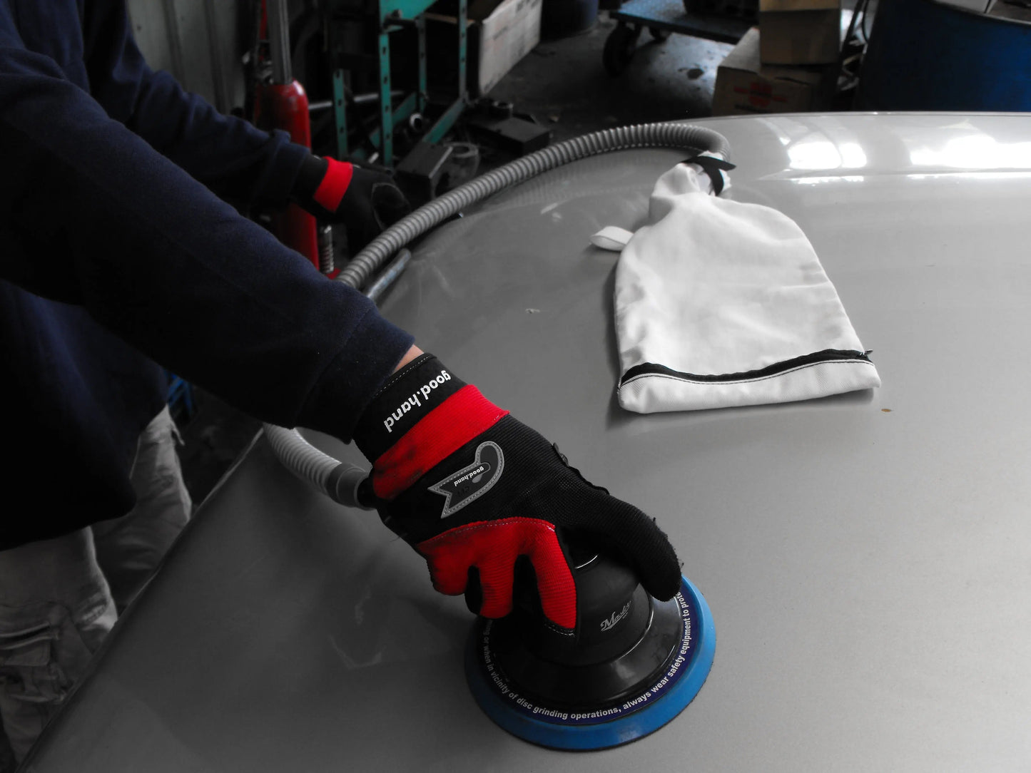 Master Palm Heavy Duty 5" Dual Action Random Orbital Palm Dust Collect Sander, 1.2 Hp, 0.1 Orbit Size - 57550 - USD $280 - Master Palm Pneumatic