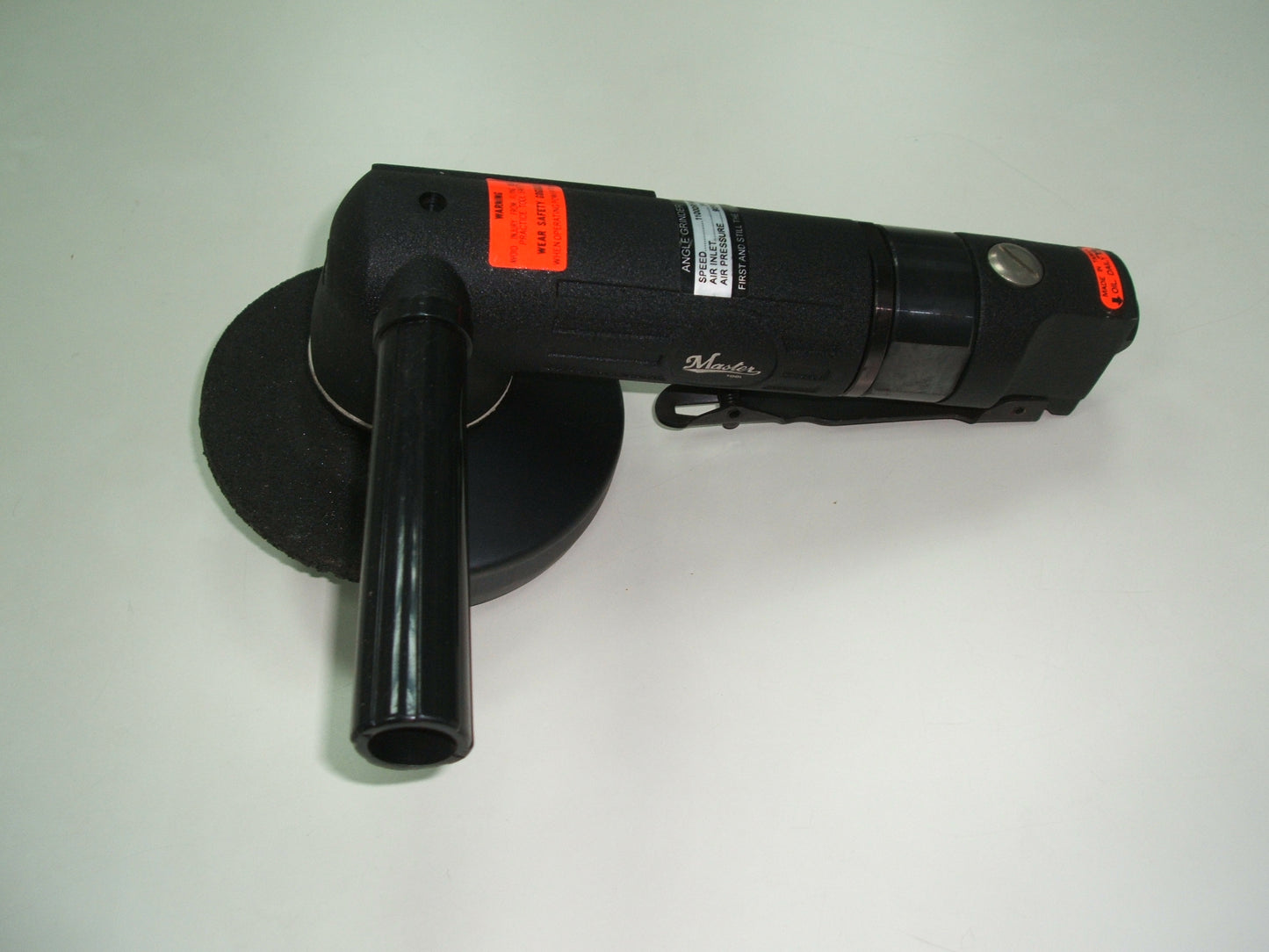 Amoladora angular neumática industrial Master Palm de 5 pulgadas con mango lateral, 1 caballo de fuerza