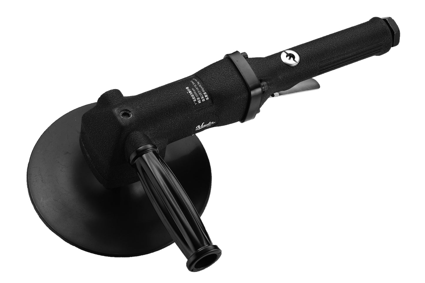 Pulidora angular industrial Master Palm 51700 de 7" con almohadilla grande y baja vibración, con mango lateral, 2500 rpm
