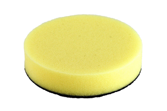 Esponja pulidora de espuma plana amarilla con velcro - Juego de 3 - Accesorio para pulidora neumática